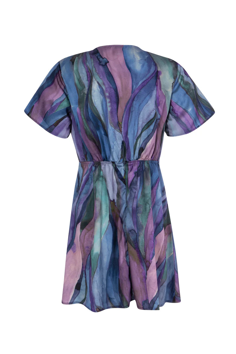 Beach Cult Watercolour Waves Florence Dress